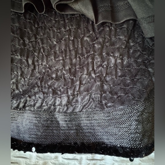 FAERIESTY Sparkling Black Evening  Maxi Dress Spaghetti Strap and open back.. - Picture 11 of 12